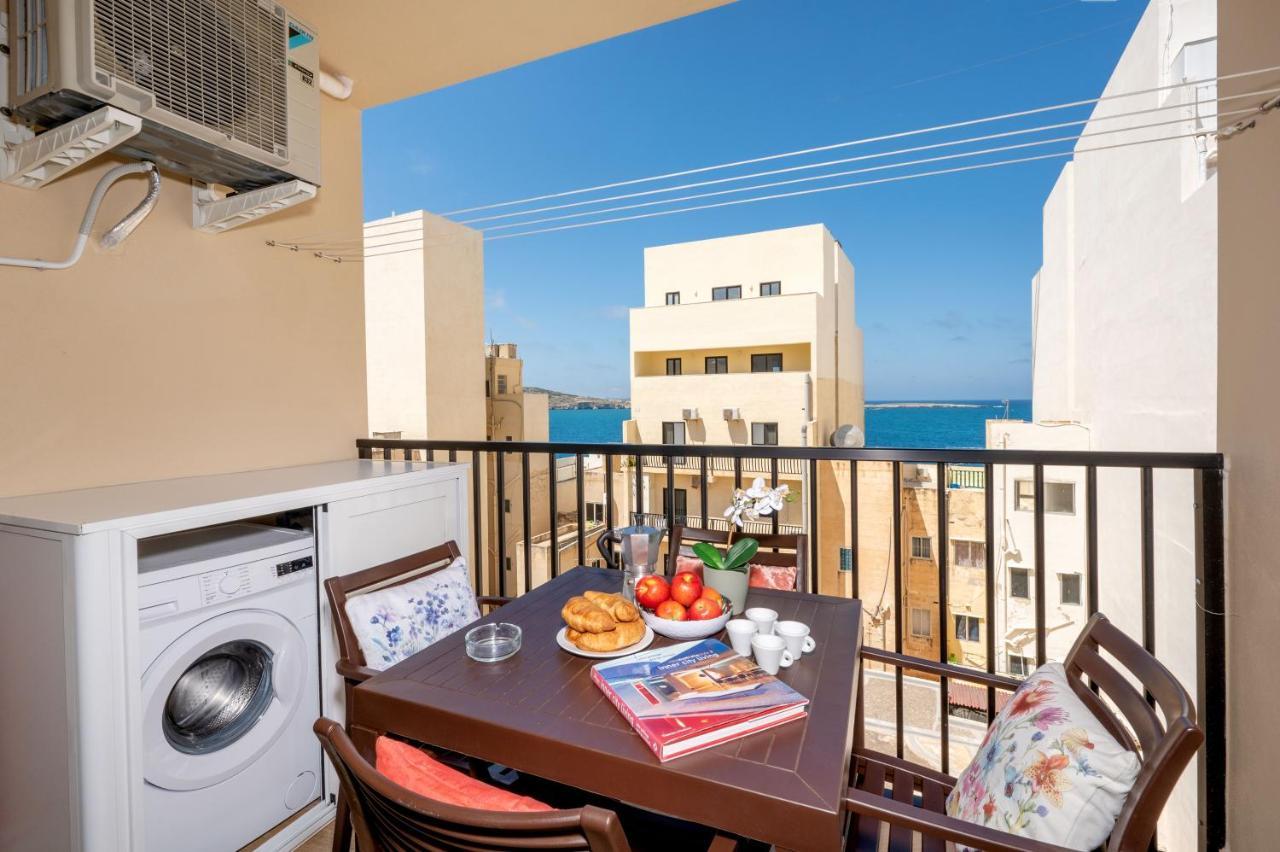 Sea Bliss Apartments With Terrace Just Off Seafront In St Paul'S Bay - By Getawaysmalta Сент-Полс-Бей Екстер'єр фото