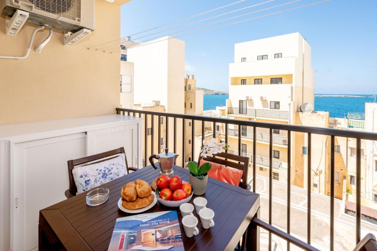 Sea Bliss Apartments With Terrace Just Off Seafront In St Paul'S Bay - By Getawaysmalta Сент-Полс-Бей Екстер'єр фото